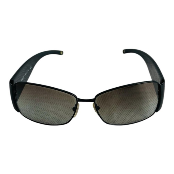 Versace Black Rhinestone Logo Sunglasses Bling Rare Designer Glasses Shades +Box - Picture 4 of 8